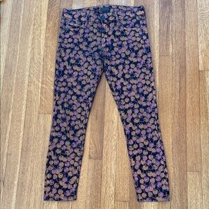 Mother Jeans Mid Rise The Looker Cherry Pickin’ Skinny Women’s Jeans Size 28